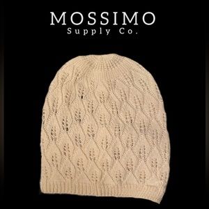 🆕 Mossimo - Ladies Knit Fall / Winter Hat - One Size - White / Ivory